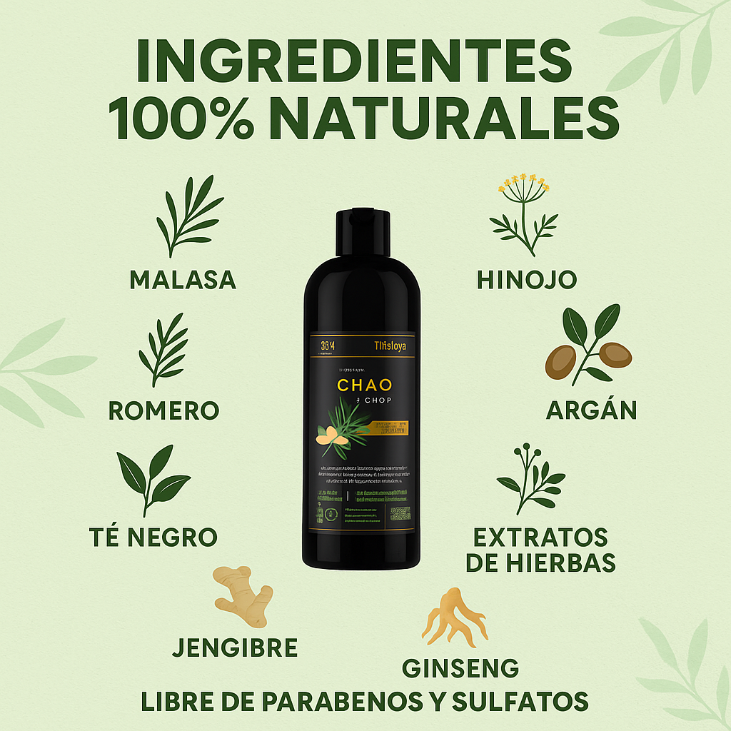 Shampoo y Color CHAO Canas Malaya